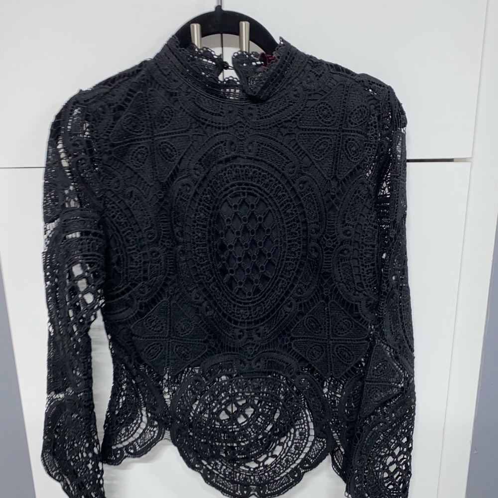 Black Lace Top